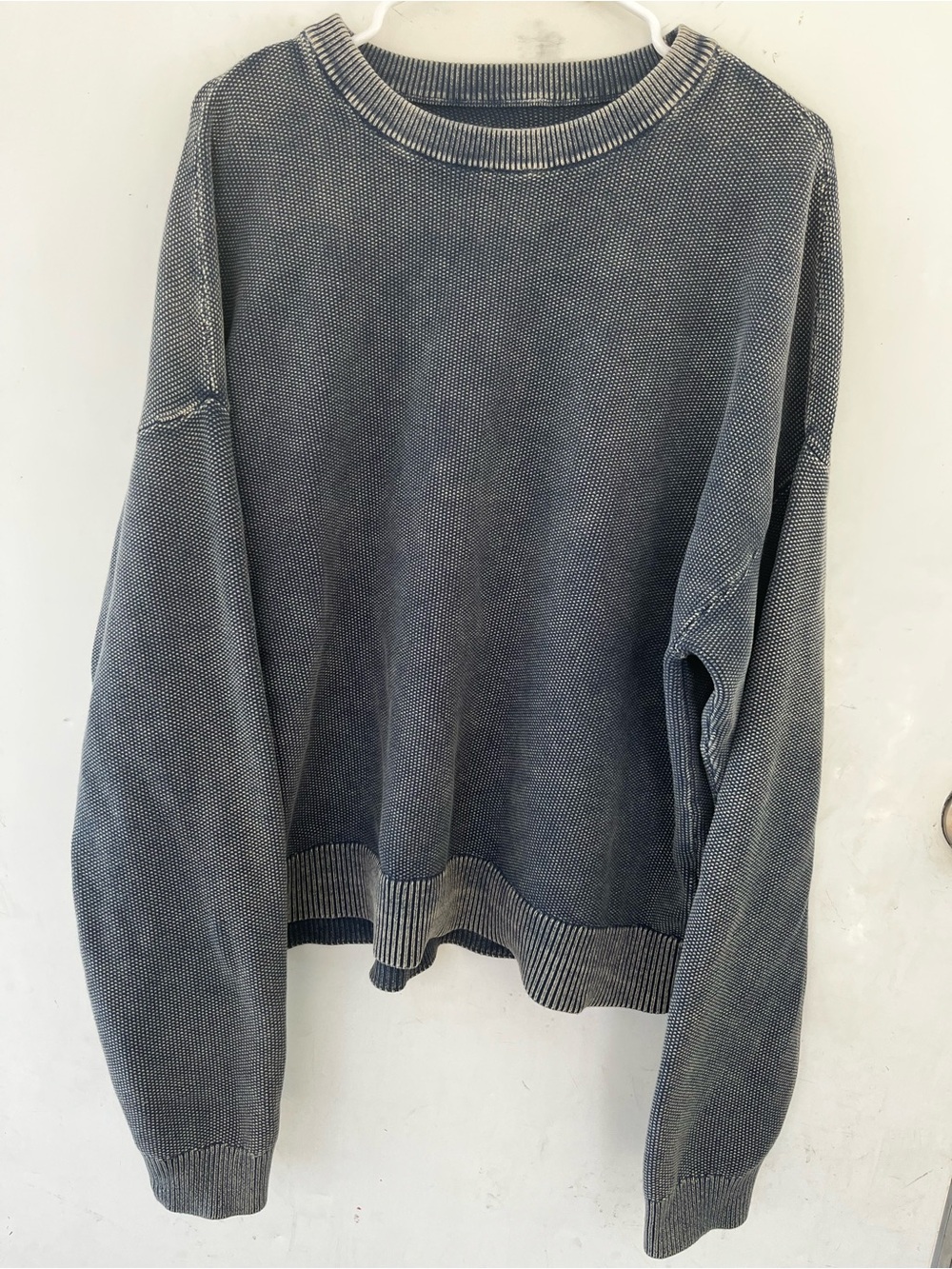 Pacsun Surfer grunge distressed alt indie sleaze oversized Washed Gray Crewneck